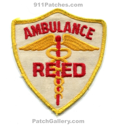 Reed Ambulance Patch (Colorado) (Defunct)
[b]Scan From: Our Collection[/b]
Keywords: ems emt paramedic