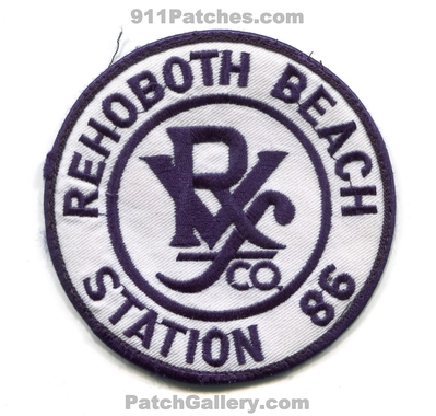 Rehoboth Beach Volunteer Fire Company Station 86 Patch (Delaware)
Scan By: PatchGallery.com
Keywords: vol. co. department dept.