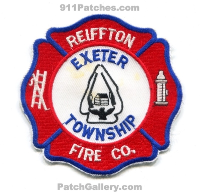 Reiffton Fire Company Exeter Township Patch (Pennsylvania)
Scan By: PatchGallery.com
Keywords: co. twp. department dept.