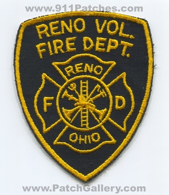 Reno Volunteer Fire Department Patch (Ohio)
Scan By: PatchGallery.com
Keywords: vol. dept. fd