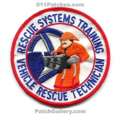 Rescue Systems Training Vehicle Rescue Technician Patch (Texas)
Scan By: PatchGallery.com
Keywords: fire extrication