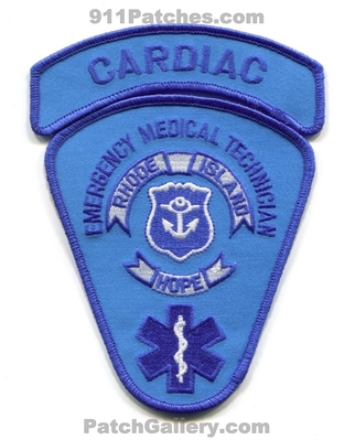 Rhode Island State Emergency Medical Technician EMT Cardiac EMS Patch (Rhode Island)
Scan By: PatchGallery.com
Keywords: hope services ambulance