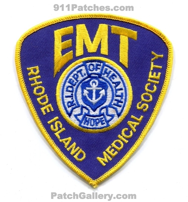 Rhode Island State Emergency Medical Technician EMT EMS Patch (Rhode Island)
Scan By: PatchGallery.com
Keywords: services ambulance medical society department dept. of health doh hope
