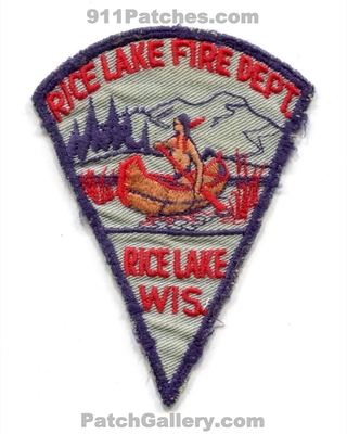 Rice Lake Fire Department Patch (Wisconsin)
Scan By: PatchGallery.com
Keywords: dept. wis.