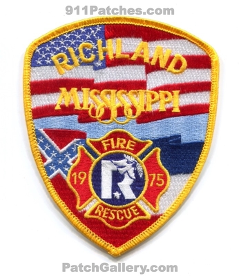 Richland Fire Rescue Department Patch (Mississippi)
Scan By: PatchGallery.com
Keywords: dept. 1975