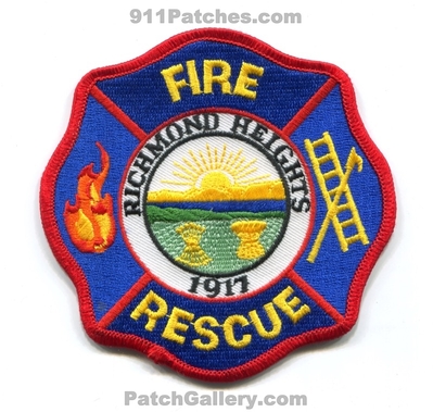 Richmond Heights Fire Rescue Department Patch (Ohio)
Scan By: PatchGallery.com
Keywords: dept. 1917