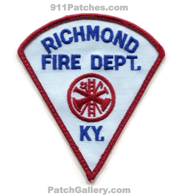 Richmond Fire Department Patch (Kentucky)
Scan By: PatchGallery.com
Keywords: dept.
