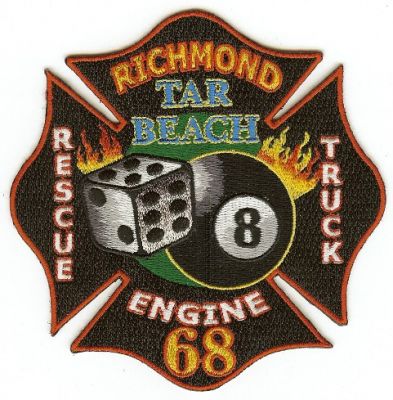 Richmond Fire Engine 68
Thanks to PaulsFirePatches.com for this scan.
Keywords: california rescue truck