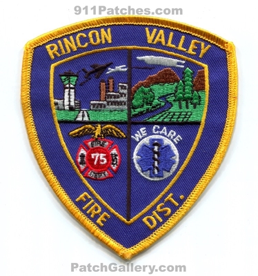Rincon Valley Fire District 75 Patch (California)
Scan By: PatchGallery.com
Keywords: dist. department dept. we care