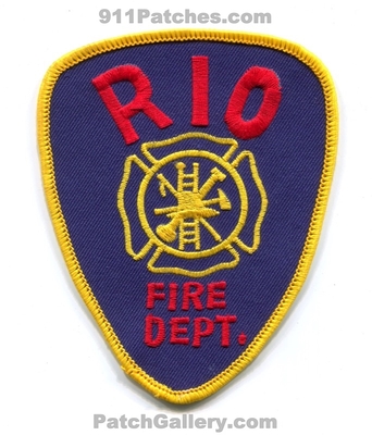 Rio Fire Department Patch (Wisconsin)
Scan By: PatchGallery.com
Keywords: dept.