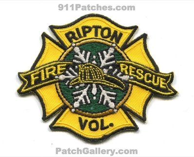 Ripton Volunteer Fire Rescue Department Patch (Vermont)
Scan By: PatchGallery.com
Keywords: vol. dept.