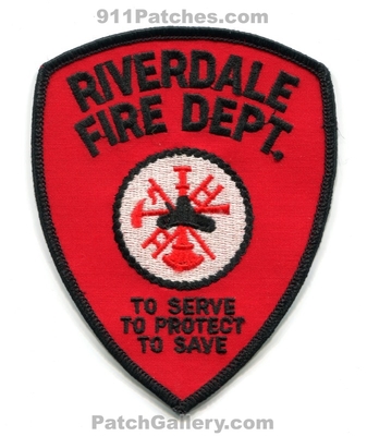 Riverdale Fire Department Patch (Utah)
Scan By: PatchGallery.com
Keywords: dept. to serve protect save