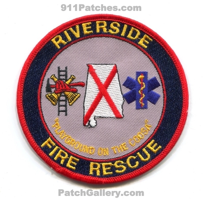 Riverside Fire Rescue Department Patch (Alabama)
Scan By: PatchGallery.com
Keywords: dept. playground on the coosa
