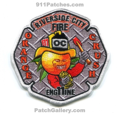 Riverside City Fire Department Engine 11 Patch (California)
Scan By: PatchGallery.com
Keywords: dept. oc e11 company co. station orange crush
