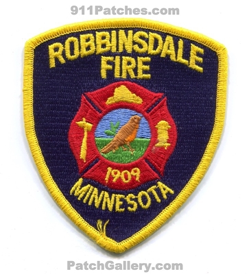 Robbinsdale Fire Department Patch (Minnesota)
Scan By: PatchGallery.com
Keywords: dept. 1909