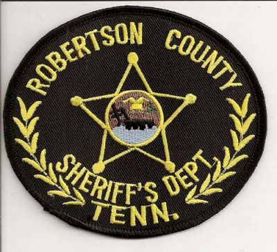 Robertson County Sheriff's Dept
Thanks to EmblemAndPatchSales.com for this scan.
Keywords: tennessee sheriffs department