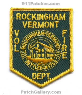 Rockingham Volunteer Fire Department Patch (Vermont)
Scan By: PatchGallery.com
Keywords: vol. dept. settled in 1753