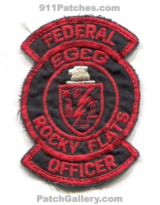 Rocky Flats Federal Officer Patch (Colorado)
Scan By: PatchGallery.com
