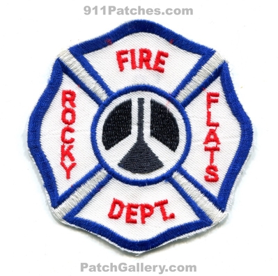 Rocky Flats Fire Department Patch (Colorado) (Defunct)
[b]Scan From: Our Collection[/b]
Keywords: dept.