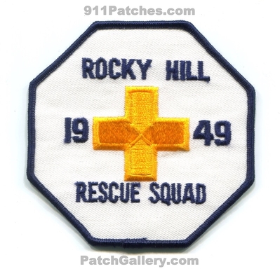 Rocky Hill First Aid and Rescue Squad EMS Patch (New Jersey)
Scan By: PatchGallery.com
In Memory of Bernie Shaffer
Keywords: ambulance 1949