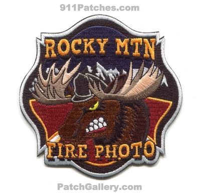 Rocky Mountain Fire Photo Photography Patch (Colorado)
[b]Scan From: Our Collection[/b]
[b]Patch Made By: 911Patches.com[/b]
Keywords: department dept.