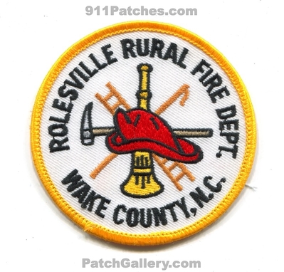 Rolesville Rural Fire Department Wake County Patch (North Carolina)
Scan By: PatchGallery.com
Keywords: dept. co.