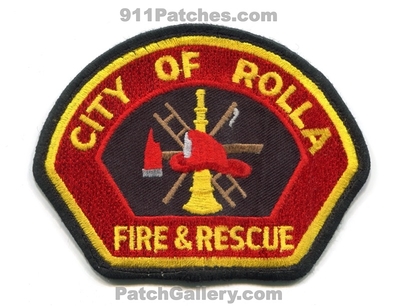 Rolla Fire and Rescue Department Patch (Missouri)
Scan By: PatchGallery.com
Keywords: city of & dept.
