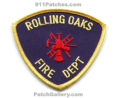 Rolling Oaks Fire Department Patch (Texas)
Scan By: PatchGallery.com
Keywords: dept.