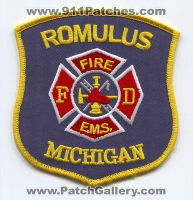 Romulus Fire Department (Michigan)
Scan By: PatchGallery.com
Keywords: dept. fd e.m.s. ems