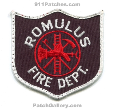 Romulus Fire Department Patch (Michigan)
Scan By: PatchGallery.com
Keywords: dept.