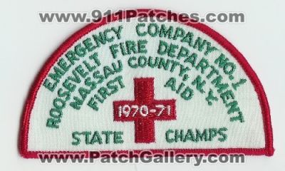 Roosevelt Fire Department Emergency Company Number 1 First Aid State Champs (New York)
Thanks to Mark C Barilovich for this scan.
Keywords: no. #1 nassau county n.y. ems