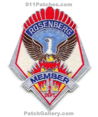 Rosenberg Fire Department Member Patch (Texas)
Scan By: PatchGallery.com
Keywords: dept.