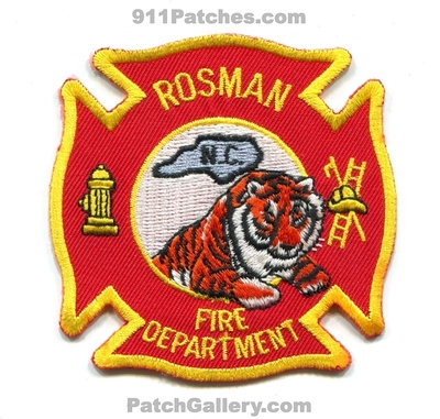 Rosman Fire Department Patch (North Carolina)
Scan By: PatchGallery.com
Keywords: dept.