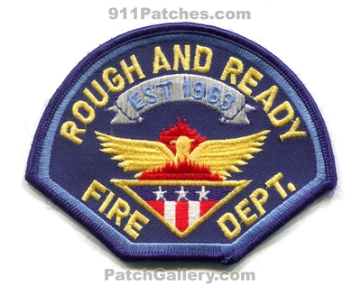 Rough and Ready Fire Department Patch (California)
Scan By: PatchGallery.com
Keywords: dept. est 1963