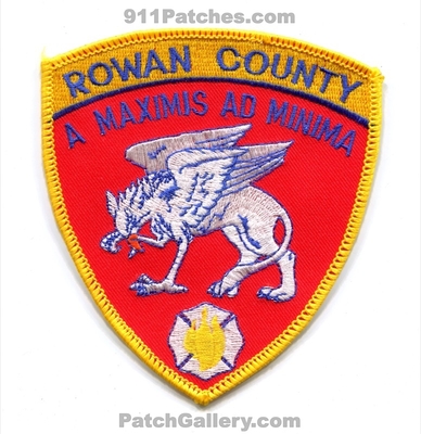 Rowan County Fire Department Patch (North Carolina)
Scan By: PatchGallery.com
Keywords: co. dept. a maximis ad minima
