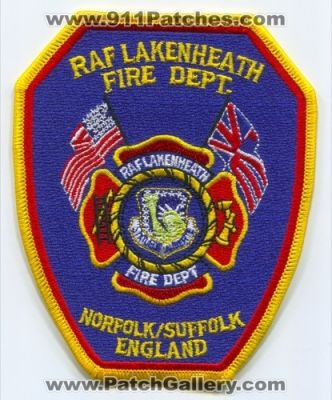 Royal Air Force Lakenheath Fire Department (United Kingdom)
Scan By: PatchGallery.com
Keywords: raf dept. norfolk suffolk england