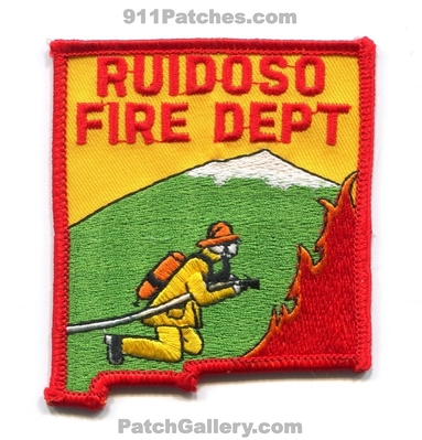 Ruidoso Fire Department Patch (New Mexico) (State Shape)
Scan By: PatchGallery.com
Keywords: dept.