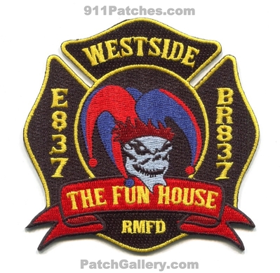 Rural Metro Fire Department Station 837 Patch (Arizona)
Scan By: PatchGallery.com
[b]Patch Made By: 911Patches.com[/b]
Keywords: dept. rmfd engine brush br837 e837 company co. westside the fun house