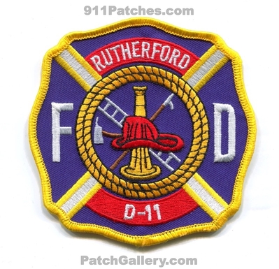 Rutherford Fire Department D-11 Patch (Tennessee)
Scan By: PatchGallery.com
Keywords: dept. fd d11