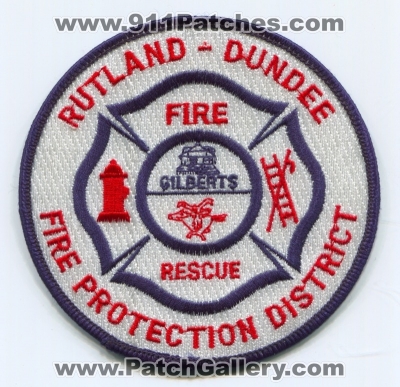 Rutland Dundee Fire Protection District Patch (Illinois)
Scan By: PatchGallery.com
Keywords: prot. dist. rescue department dept. gilberts