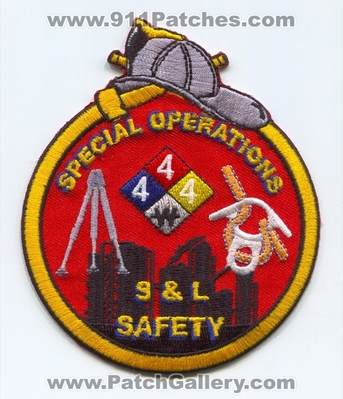 S and L Safety Special Operations Fire Department Patch (UNKNOWN STATE)
Scan By: PatchGallery.com
Keywords: s&l sl sandl ops. technical rescue dept.