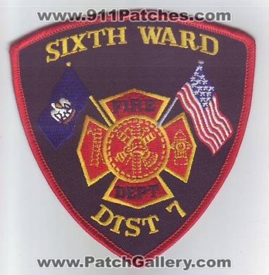 Sixth Ward Fire Department District 7 (Louisiana)
Thanks to Dave Slade for this scan.
Keywords: dept. dist.
