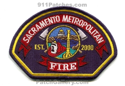 Sacramento Metropolitan Fire Department Patch (California)
Scan By: PatchGallery.com
Keywords: dept. est. 2000