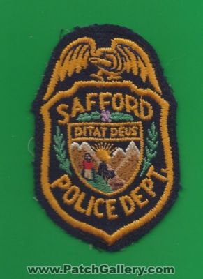 Safford Police Department (Arizona)
Thanks to Paul Howard for this scan.
Keywords: dept.
