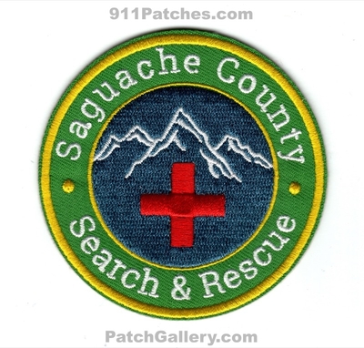 Saguache County Search and Rescue SAR Patch (Colorado)
[b]Scan From: Our Collection[/b]
Keywords: co. &