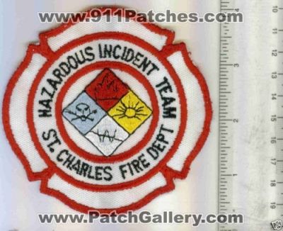 Saint Charles Fire Department Hazardous Incident Team (Missouri)
Thanks to Mark C Barilovich for this scan.
Keywords: st. dept. hazmat haz-mat