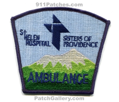 Saint Helen Hospital Ambulance Patch (Washington)
Scan By: PatchGallery.com
Keywords: st. sisters of providence ems emt paramedic