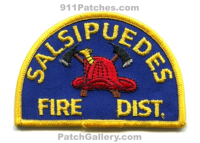 Salsipuedes Fire Department Patch (California)
Scan By: PatchGallery.com
Keywords: dept.