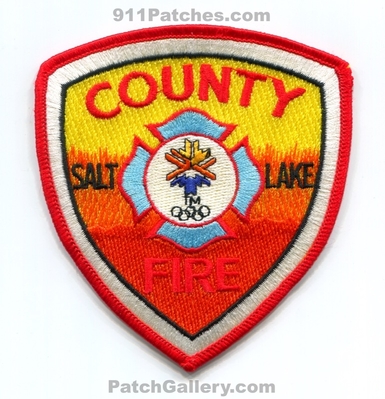 Salt Lake County Fire Department Olympic Winter Games Salt Lake 2002 Patch (Utah)
Scan By: PatchGallery.com
Keywords: co. dept. olympics