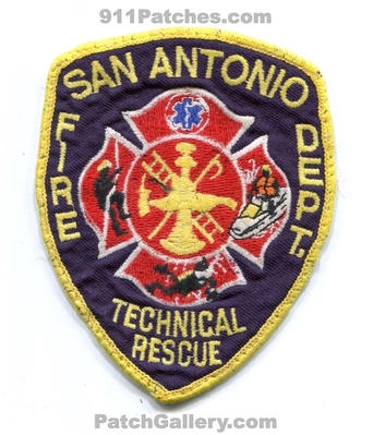 San Antonio Fire Department Technical Rescue Patch (Texas)
Scan By: PatchGallery.com
Keywords: dept.